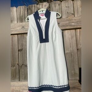 Simply Southern Seersucker Mint and White Dress